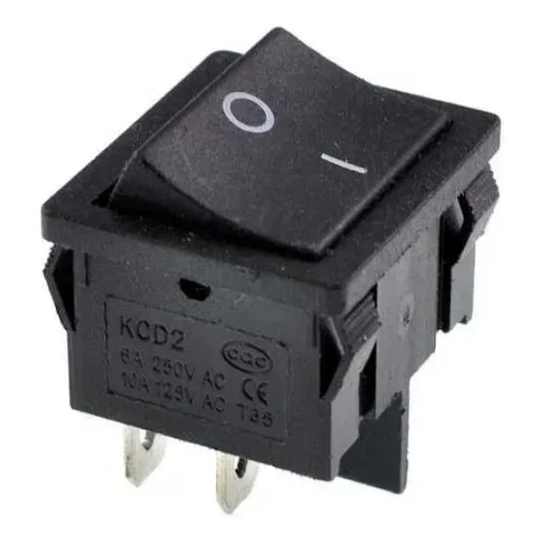 KCD2-501 ON-OFF Switch 4 Pin Siyah