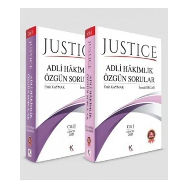 Kuram Yayınları Justice Adli Hakimlik Özgün Sorular Cilt I Iı//Ümit Kaymak,İsmail