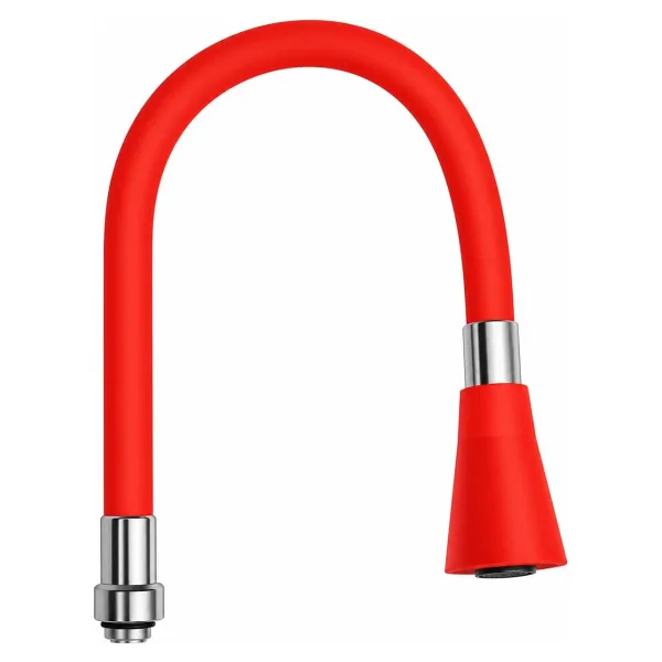 Kyrotech Esnek Silikon Musluk Başlığı - Kıvrılabilir ve Oynar Başlıklı, Beyaz Renkli Musluk Uzatma Aparatı Mutfak ve Banyo Bataryaları İçin Ayarlanabilir Su Yönlendirici 52 CM