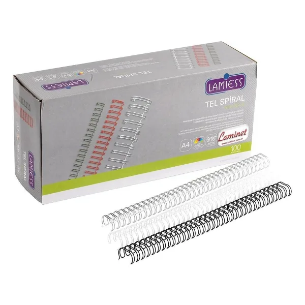 Lamiess 2:1 - 5/8 Tel Spiral Beyaz 50li
