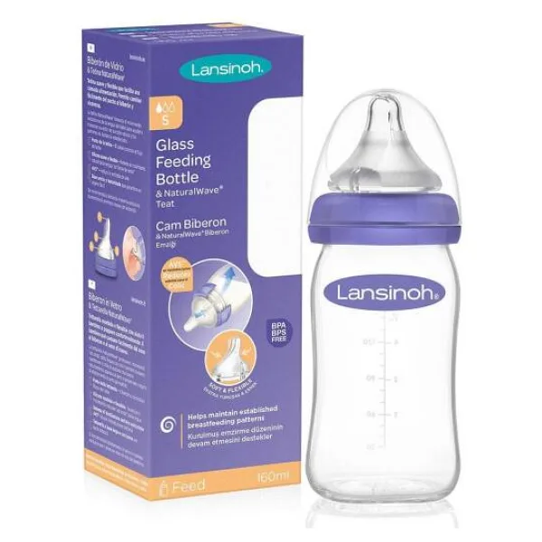 Lansinoh NaturalWave 160 ml Cam Biberon