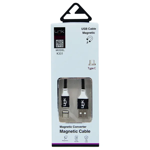 LINKTECH K331 TYPE-C MIKNATISLI 1MT ŞARJ/SENKRONİZASYON KABLOSU