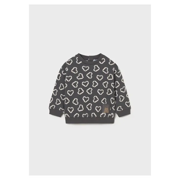 Mayoral Kız Bebek Sweatshirt - Gri - 1 Yaş