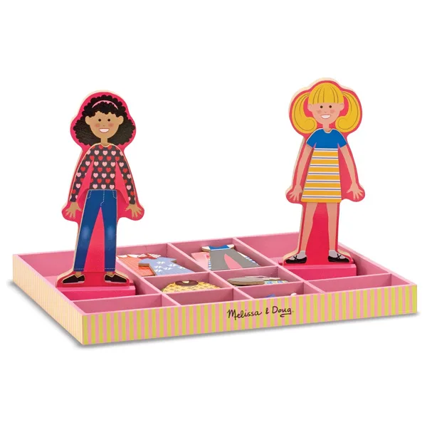 Melissa&Doug Abby ile Emma Ahşap Mıknatıslı Giydirme Oyunu