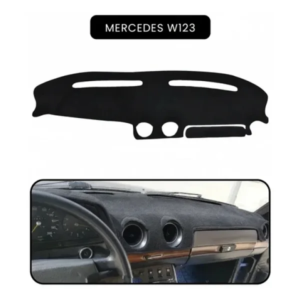 Mercedes W123torpido Koruma Halısı Siyah Kenar