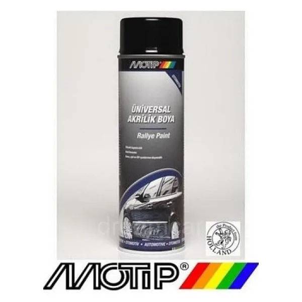 Motip Universal Akrilik Boya Siyah Mat - 500 ml