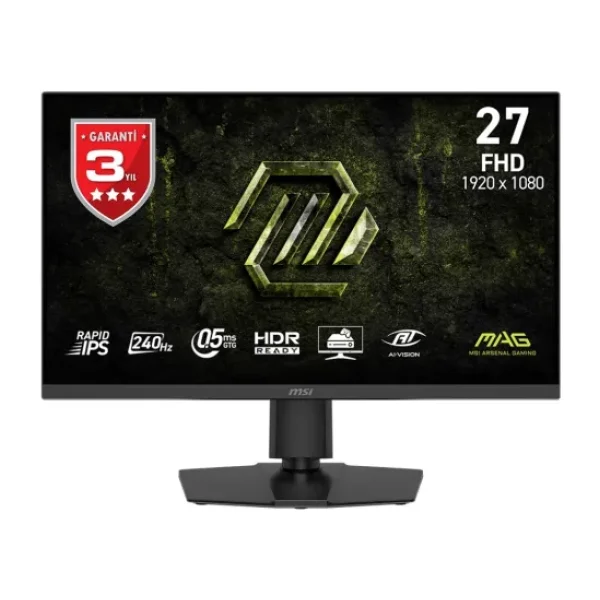 MSI MAG 272PF X24 27" 0.5 ms Full HD Pivot IPS 240 Hz Oyuncu Monitörü