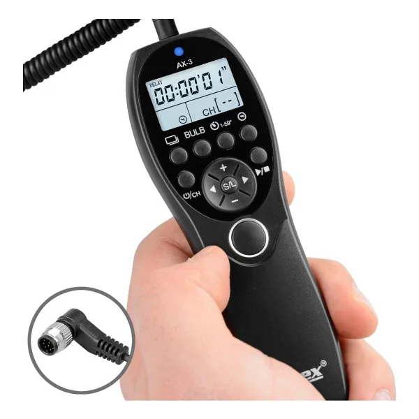 Nikon D800 D700 D300S D2 D3 D4 İçin Ayex Ax-3 Dc0 Zaman Ayarlı Kumanda