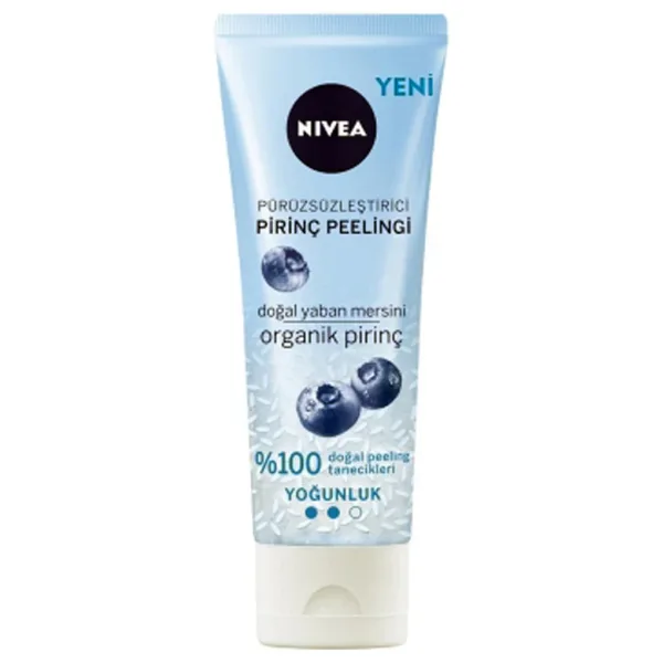 Nivea Pürüzsüzleştirici Organik Pirinç Yüz Peelingi 75ml, Ölü Deri Arındırıcı ve Canlandırıcı, Normal Cilt