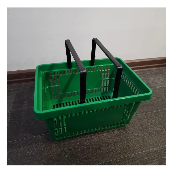 NO NAME 2 Adet 22 Litre Market El Sepeti 1.plastik Alışveriş El Sepeti