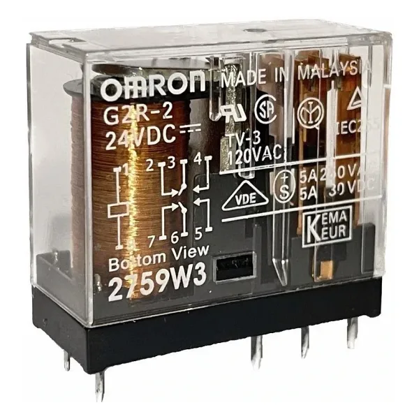 Omron G2R-2 24VDC 5A Çift Kontak 8 Pin Power Relay Güç Rölesi