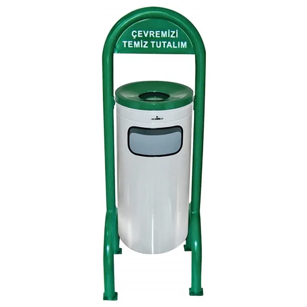 Palex 3560-3 Bahçe Tipi Çöp Kovası Ayaklı Boyalı