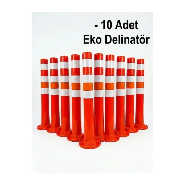 PARLATRAFİK Otopark Duba Delinatör Park Dubası Eko Delinatör 75 cm 10 Adet