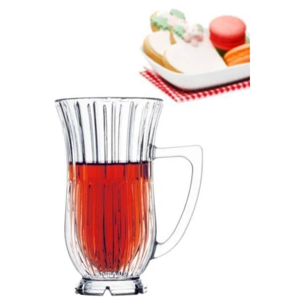 Paşabahçe Glamour 68001 6'lı Kulplu Çay Bardağı