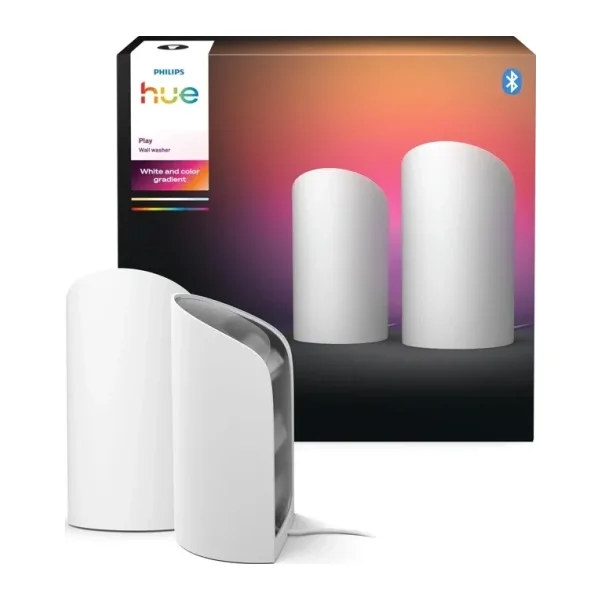 Philips Hue Play Flare 8720169385931 İkili Paket Beyaz Akıllı Masa Lambası