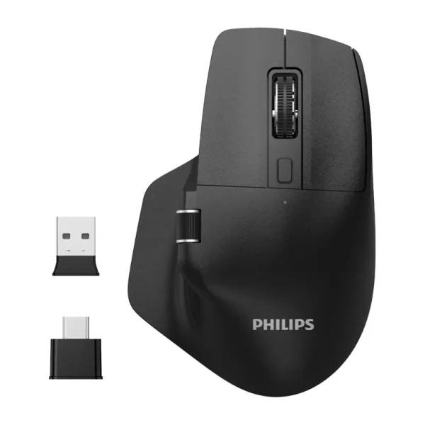 Philips SPK7858 Siyah Şarjlı Sessiz Optik Kablosuz Mouse
