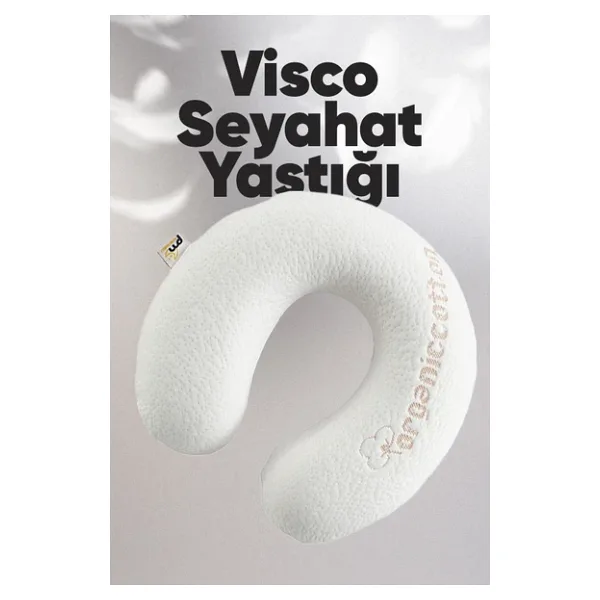 Pillow Market Ortopedik Boyunluk Visco Seyahat Boyun Yastığı Yolculuk Yastığı Ortopedik Seyahat Yastığı Boyunluk