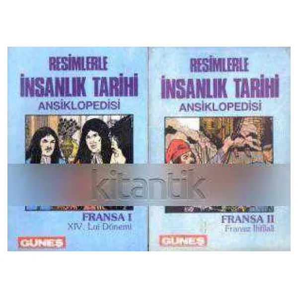 Resimlerle İnsanlık Tarihi Ansiklopedisi / Fransa I + Iı Fransız İhtilali (2 Cilt Takım) (Renkli Çizgi Roman Tarzında Hazırlanmıştır)