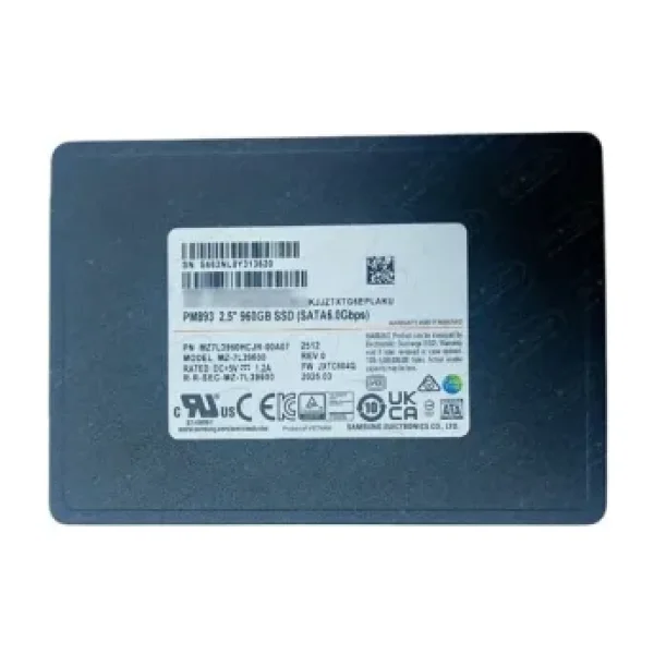 Samsung PM893 MZ-7L3960HCJR SATA 3.0 2.5" 960 GB SSD