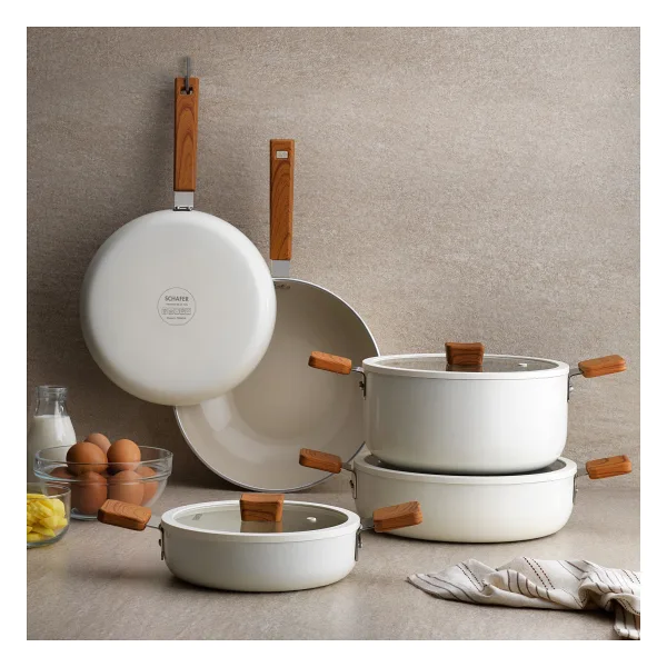 Schafer Ceramoni 28 cm Seramik Basık Tencere