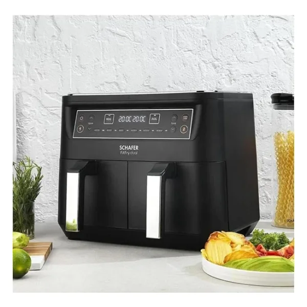Schafer Fit Fry Dual Dijital Airfryer 8 lt Yağsız Fritöz