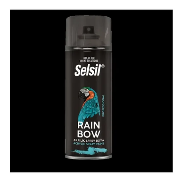 Selsil Rainbow Akrilik Sprey Boya - Beyaz Mat 400 ml