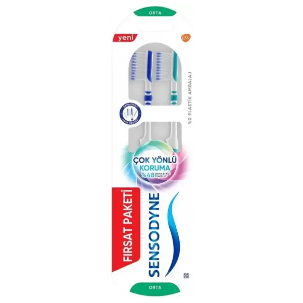 Sensodyne Çok Yönlü Koruma Orta 2'li Diş Fırçası