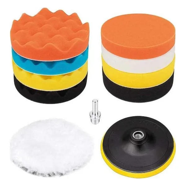 Sgs Pasta Polisaj Seti 115 Mm. Sünger-taban-ped-adaptör - 11 Parça