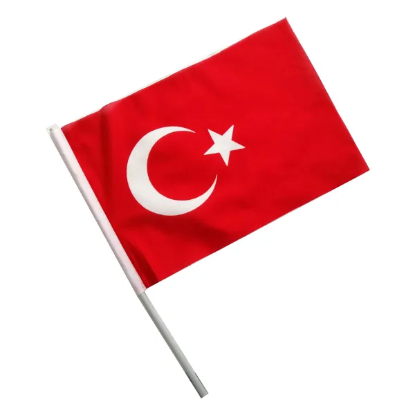 Sopalı Türk Bayrağı 20x30cm 100 Adet