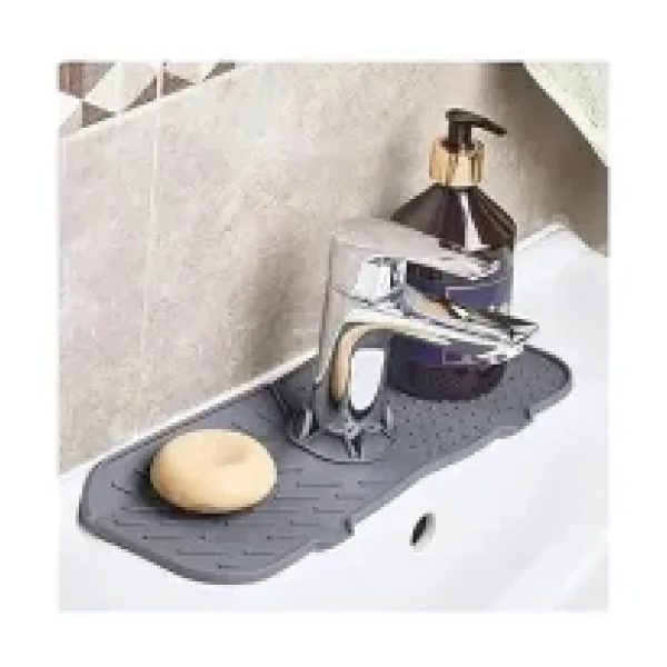 Su Tutucu Musluk Matı - Mutfak ve Banyo için Koruyucu Musluk ve Lavabo Altı Mat