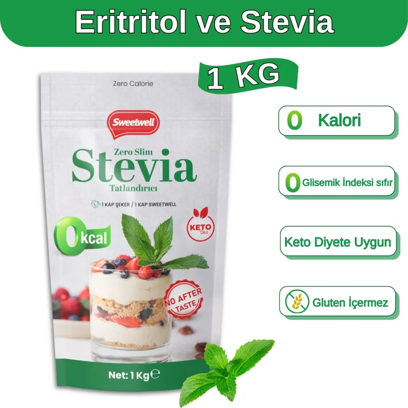 Sweetwell Stevia Tablet Tatlandırıcı 500 Tablet x 3 Adet