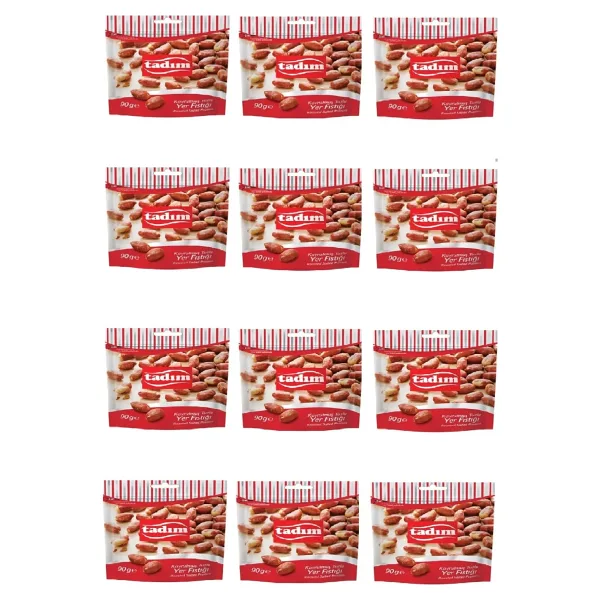 Tadım Kavrulmuş Tuzlu Yer Fıstığı 90 gr x 12 Adet