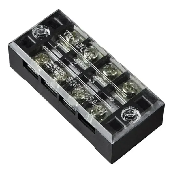 TB-2504 4P Çift Sıra Terminal Blok - 600V 25A