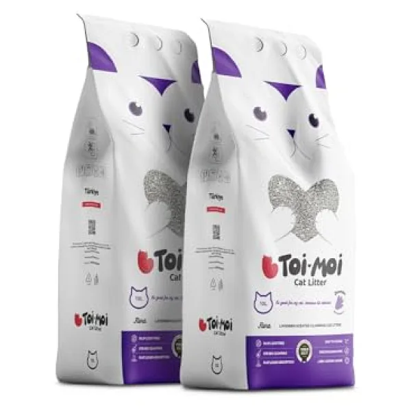 Toi Moi Lavanta Kokulu 10 lt 2'li Bentonit Kedi Kumu
