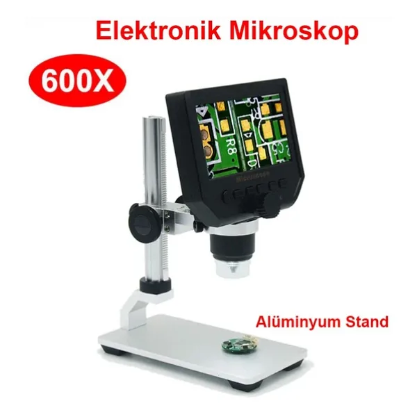 TriLine 600X Dijital 4.3 inç LCD Ekranlı HD USB Cep Telefonu Tamir Gereci