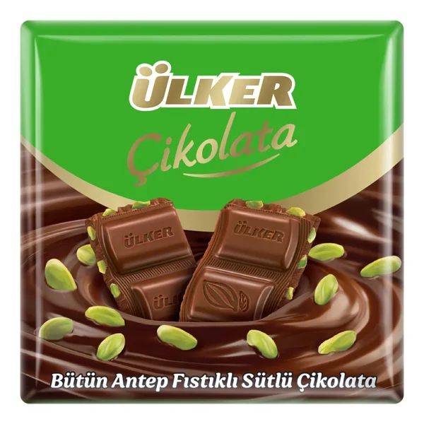 Ülker Antep Fıstıklı Kare Çikolata 65 gr