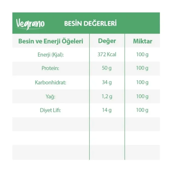 Vegrano Natürel Soya Kıyması 500 gr