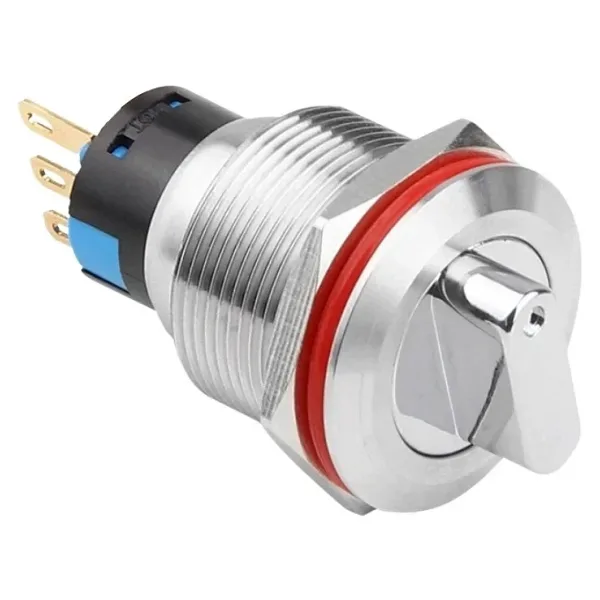 WD22X-P1 22mm Anahtarlı Mandal Buton 1NO+1NC