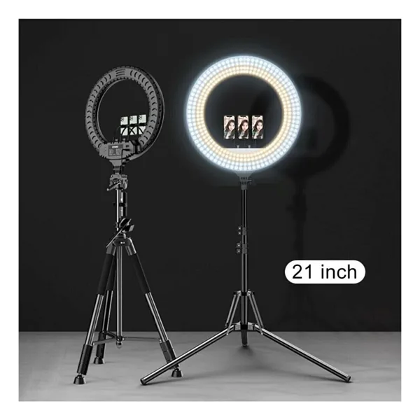 Yussraw Mega Boy 21 Inç Ring Light Youtuber Makyaj Güzellik Merkezi Kuaför Kit Çantalı Ve Kumandalı Işık
