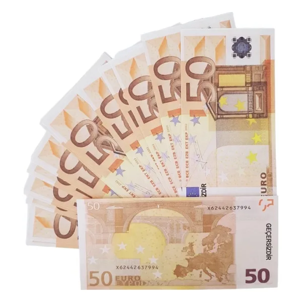 300 Adet 50 Euro Sahte Para Geçersiz Düğün Parası Parti Şaka Malzemesi