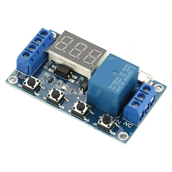 6-30V Zaman Ayarlı Röleli Modül Röle Kartı Micro USB Girişli