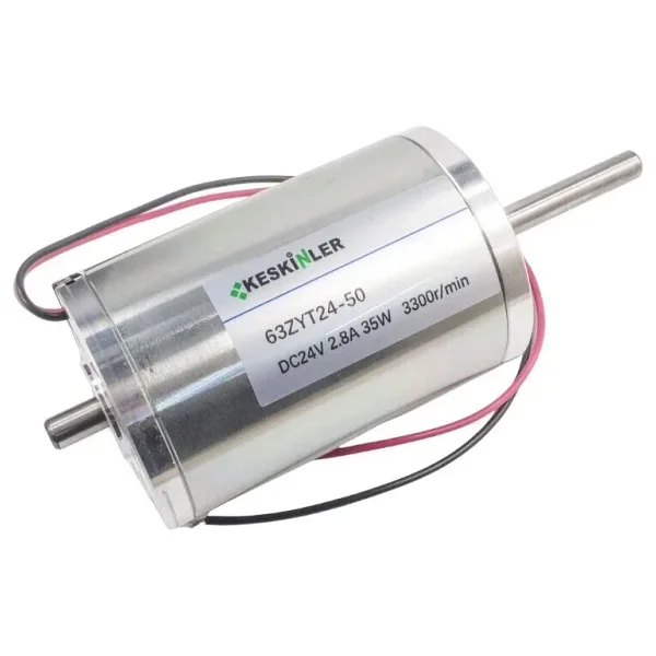 63ZYT24-50 24V 2.8A 35W 3300Rpm Dc Motor