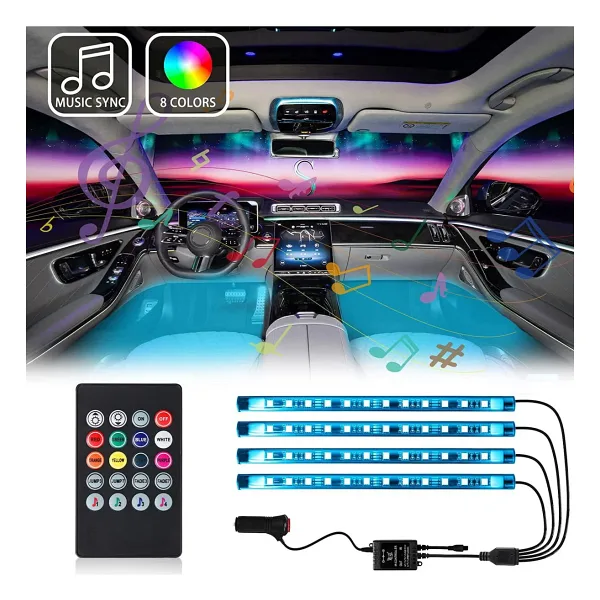 AGSHOP Ford Tourneo Courier Ayak Altı Araç İçi Aydınlatma Sese Duyarlı Rgb Led