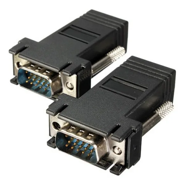 Alfais 5059 Rj45 VGA Ekleme Ek 30 Metre Uzatıcı Cat5/6 Monitör Extender (2 Adet)