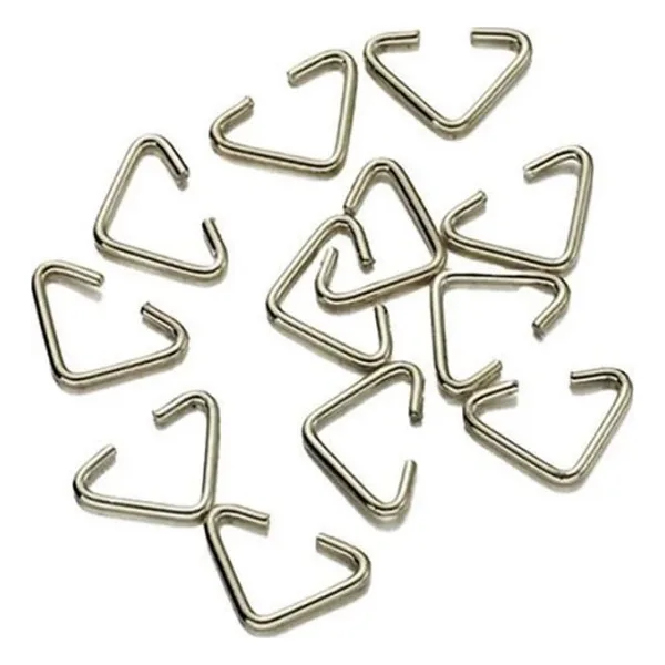 Anahtarlık Montaj Halkası Üçgen Takı Bağlantı Halkası 14x11 MM (1000 Adet) Gümüş