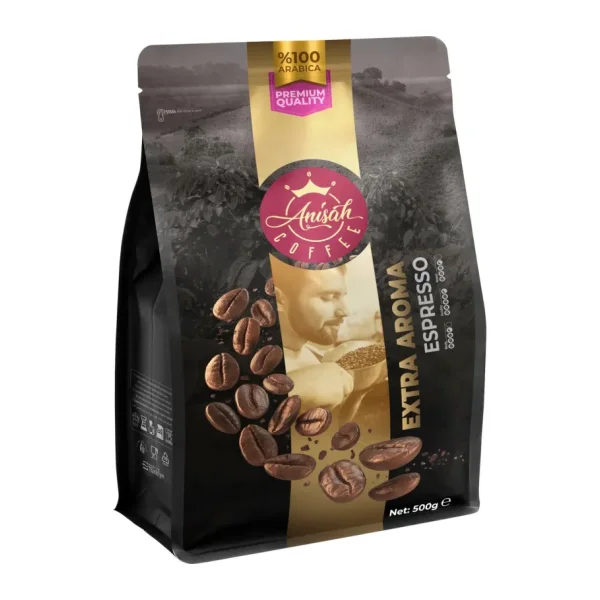 Anisah Coffee 500G Extra Aroma Espresso Kahve Kağıt Filtre ÖğütümArabica - 500 gr