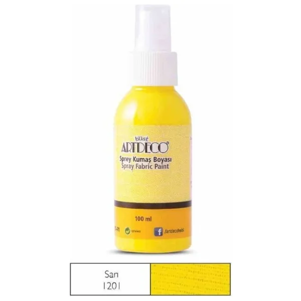 Artdeco 1201 100 ml Sarı Sprey Kumaş Boyası
