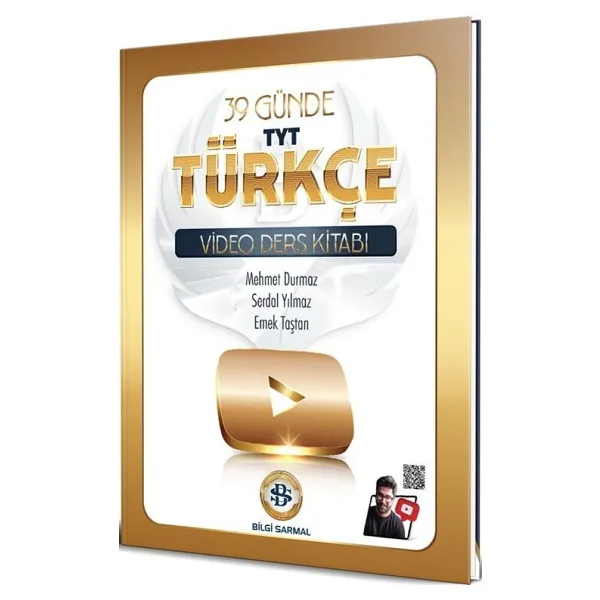 Bilgi Sarmal Yayınları TYT Türkçe 39 Günde Video Ders Kitabı