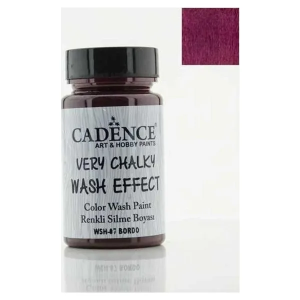 Cadence Wash Effect Renkli Silme Boyası 90 ml. 07 BORDO