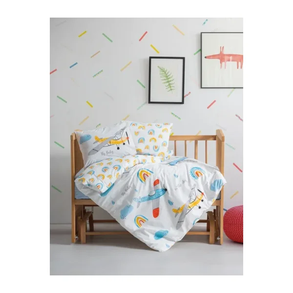 Cotton Box Sky Mavi Bebek Nevresim Takımı